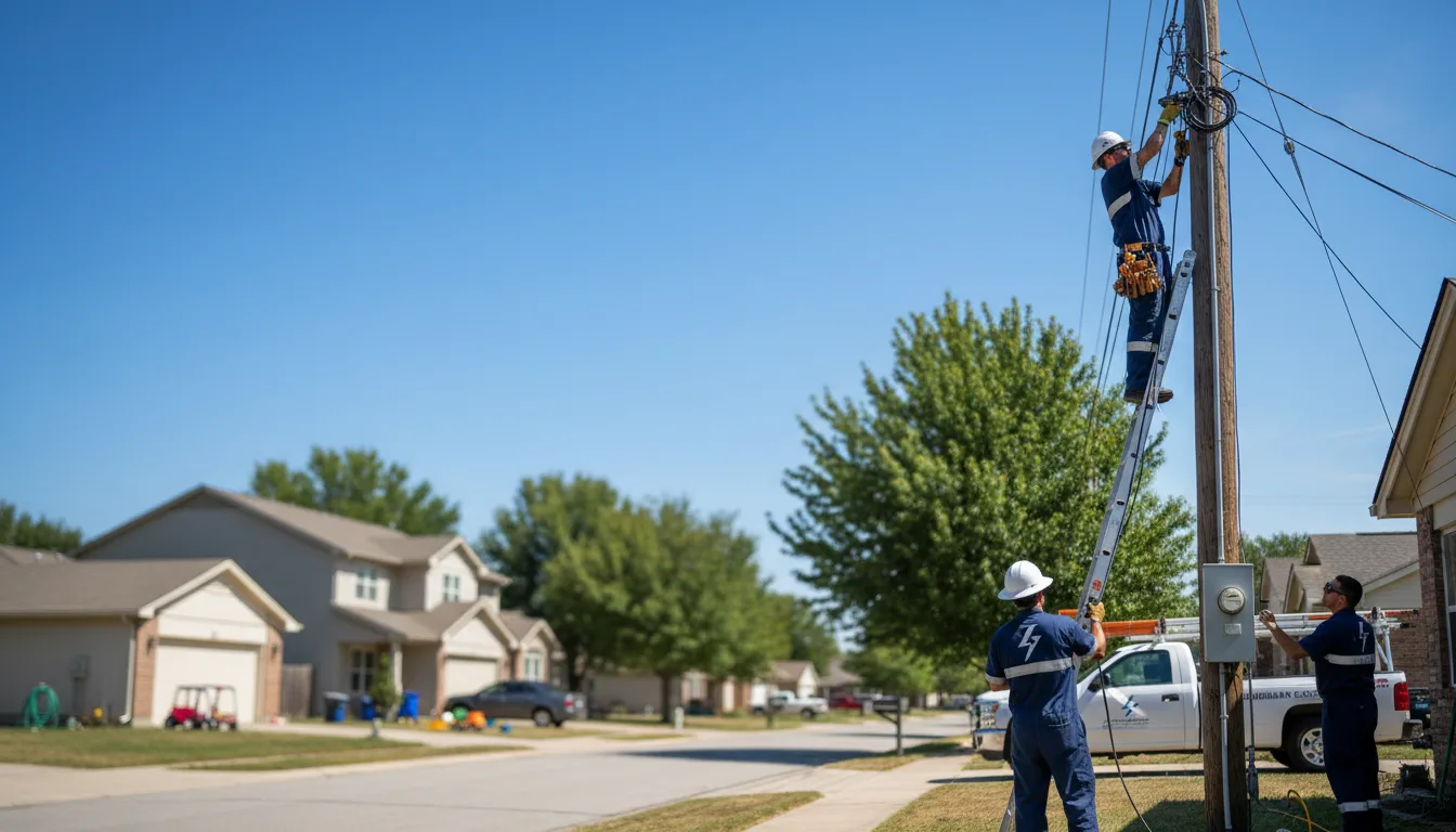 Residential electrician providing installation services in Nevis, MN